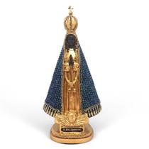 Estátua Nossa Senhora Aparecida Proteção no Lar Dourado 24cm Estátua Nossa Senhora Aparecida Proteção no Lar Dourado 24cm