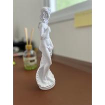 Estátua o Nascimento Deusa Venus Mitologia Grega - Branco 20cm Estátua o Nascimento Deusa Venus Mitologia Grega - Branco 20cm