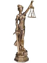 Estátua Original Dama Da Justiça Símbolo Do Direito - 55cm