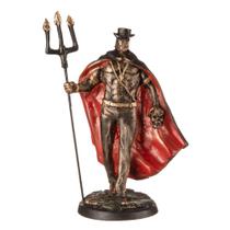 Estátua Orixá Exu Capa Preta em Resina - Umbanda Candomblé