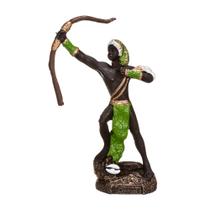 Estátua Orixá Oxóssi Resina Umbanda Candomblé Estátua Orixá Oxóssi Resina Umbanda Candomblé