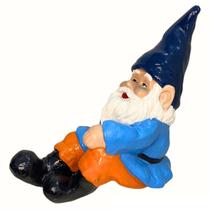 Estatua P/ Áreas Externas Duende Gnomo Sentado