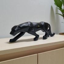 Estátua Pantera Preta 40cm Decoração em Gesso Envernizado Premium VÁRIAS VARIEDADES