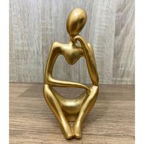 Estátua Pensador Escultura Abstrata Em Resina Arte Moderna Estátua Pensador Escultura Abstrata Em Resina Arte Moderna