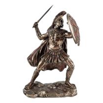 Estátua Resina Guerreiro Romano Aquiles Em Combate Coleção Estátua Resina Guerreiro Romano Aquiles Em Combate Coleção