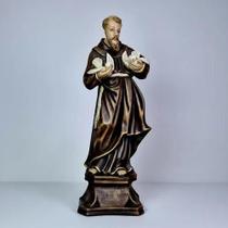 Estátua São Francisco De Assis Com Pombas Católico 50cm Xxg! Realista Estátua São Francisco De Assis Com Pombas Católico 50cm Xxg! Realista