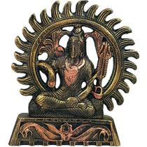 Estátua Shiva No Círculo De Fogo 19cm 14029
