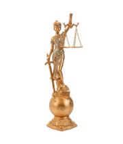 Estátua Thêmis Deusa Dama Da Justiça 31 CM Enfeite Resina
