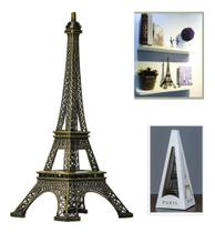 Estátua Torre Eiffel Paris De Liga De Zinco Metal Decor 25cm - maranata