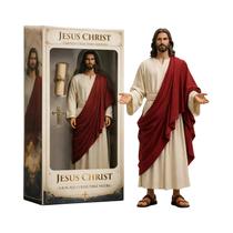 Estátua Vintage De Jesus Cristo Com Braços Abertos, Design Plano 2D Para Performance Religiosa, Estátua Vintage De Jesus Cristo Com Braços Abertos, Design Plano 2D Para Performance Religiosa,