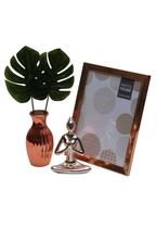 Estatua Yoga Meditação+Vaso c/ Planta+Porta Retrato Plástico