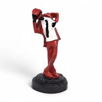 Estátua Zé Pilintra Resina Vemelho Proteção de Caminhos 9 cm Estátua Zé Pilintra Resina Vemelho Proteção de Caminhos 9 cm