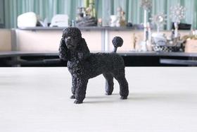 Estátuas ao ar livre CSHSU Poodle Dog Simulation Resin Crafts Estátuas ao ar livre CSHSU Poodle Dog Simulation Resin Crafts