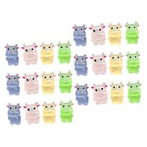 Estátuas de animais em miniatura Abaodam Garden Cow Kids Toys x24 Estátuas de animais em miniatura Abaodam Garden Cow Kids Toys x24