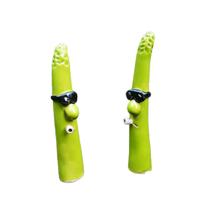 Estátuas de jardim, figuras engraçadas de resina de espargos, 9 cm Estátuas de jardim, figuras engraçadas de resina de espargos, 9 cm