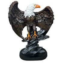 Estatueta Águia Gavião Espanta Pombo em Resina - Grupo Stillo Decor&Home