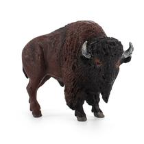 Estatueta American Bison Wild Buffalo com bezerro em PVC de 10,3 cm Estatueta American Bison Wild Buffalo com bezerro em PVC de 10,3 cm