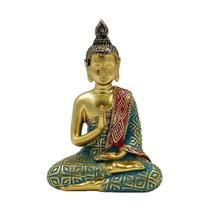 Estatueta Buda Paz Yoga Enfeite Decorativo Resina Sabedoria