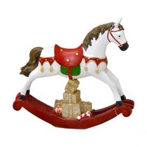Estatueta Cavalo De Balanço Presentes Carrossel Resina 17cm Estatueta Cavalo De Balanço Presentes Carrossel Resina 17cm