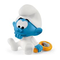 Estatueta Colecionável Schleich Smurfs Baby Smurf - Brinquedo Retrô (3+)