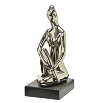 Estatueta com Base Dama 31cm Espressione