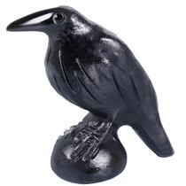 Estatueta Crystal Raven QLRSUXN de obsidiana preta natural de 5 cm