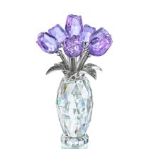 Estatueta Crystal Rose H&D HYALINE e DORA Purple para mamãe Estatueta Crystal Rose H&D HYALINE e DORA Purple para mamãe