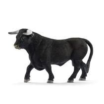 Estatueta de brinquedo Schleich Farm World Black Bull Cow 9 cm multicolorida