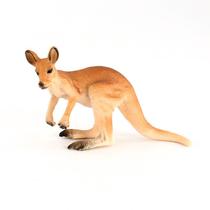 Estatueta de canguru modelo animal selvagem em PVC para crianças de 3 anos ou mais Estatueta de canguru modelo animal selvagem em PVC para crianças de 3 anos ou mais