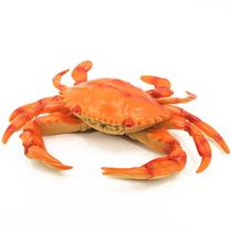 Estatueta de caranguejo de plástico realista, realista, modelo oceânico, 25 cm