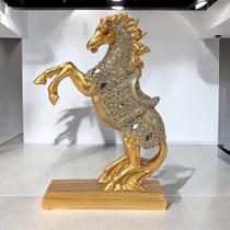 Estatueta de Cavalo Decorativo em Resina Escultura Elegante para Sala, Quarto e Escritório