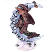 Estatueta de estátua e escultura Moonlight Dragon Resin 12,5 cm Estatueta de estátua e escultura Moonlight Dragon Resin 12,5 cm