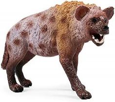 Estatueta de hiena de plástico realista hiena estatueta de animais selvagens para coleção de adereços educacionais científicos