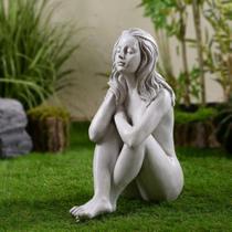Estatueta de jardim de resina Thinking Lady Gift Ltd.