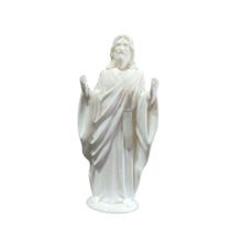 Estatueta De Jesus Branco Minimalista Decorativo