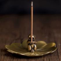 Estatueta de macaco de bronze estatueta de latão incenso queimador macaco s