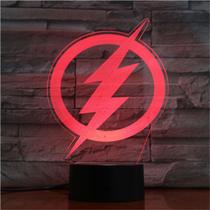 Estatueta de personagem Night Light USB The Flash 3D com 5V Estatueta de personagem Night Light USB The Flash 3D com 5V