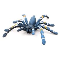 Estatueta de PVC de aranha comedora de pássaros azul brasileira para crianças Estatueta de PVC de aranha comedora de pássaros azul brasileira para crianças