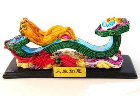 Estatueta de Resina Ru Yi Feng Shui Import 13x4x5 cm Estatueta de Resina Ru Yi Feng Shui Import 13x4x5 cm