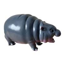 Estatueta de resina SHZONS Hippo Bouncy Pork Pygmy Hippo Statue