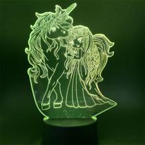 Estatueta de unicórnio USB Night Light para quarto infantil