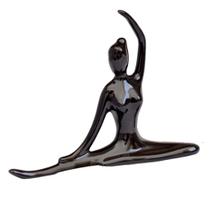 Estatueta Decorativa Alongamento Meditativo Preto 16 cm x 13 cm - Paz Interior Store