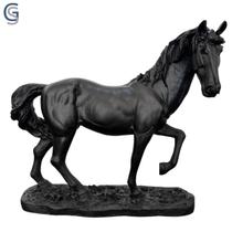 Estatueta Decorativa Cavalo De Resina Detalhada