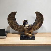 Estatueta Decorativa Isis Asa Aberta de Resina