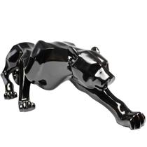 Estatueta Decorativa Pantera Negra Maciça de Cerâmica 37cm Estatueta Decorativa Pantera Negra Maciça de Cerâmica 37cm