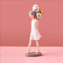 Estatueta Decorativa Presente Quarto De Menina - Enfeite Elegante - Branco ou Rosa Estatueta Decorativa Presente Quarto De Menina - Enfeite Elegante - Branco ou Rosa