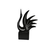 Estatueta Decorativa Sculp Cisne Asa Preto - M