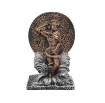 Estatueta Deusa Lilith Pequena Dourada Com AGUA Prata