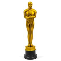 Estatueta Do Oscar Cinema Hollywood De Plástico Dourada - YDH