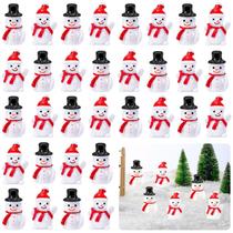Estatueta DTOFOOT, 60 peças, mini bonecos de neve de 2,8 cm, decoração de Natal Estatueta DTOFOOT, 60 peças, mini bonecos de neve de 2,8 cm, decoração de Natal
